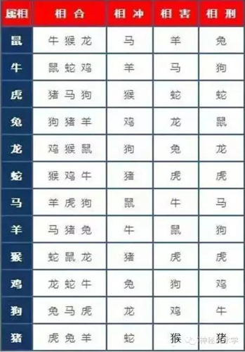 简述地支相刑的概念、地支相刑的几种情况和具体用法含义 地支相冲相害相刑