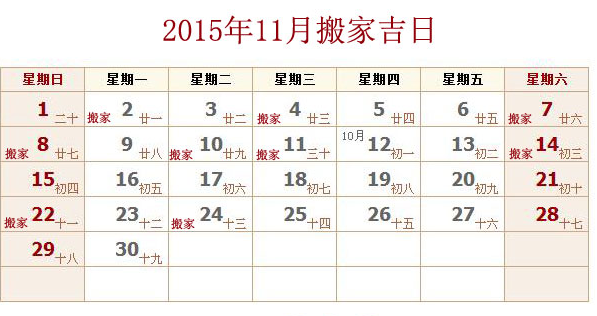 入宅吉日:生肖属兔2020年阳历11月进新房的好日子有6天 2020入宅搬家吉日