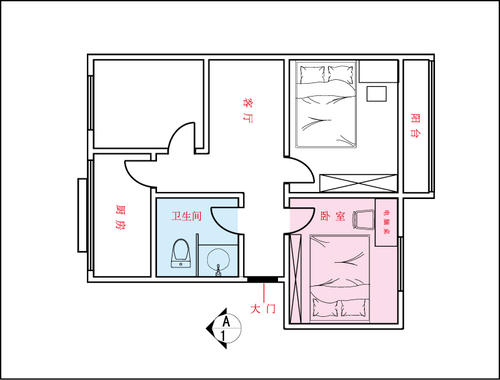 卧室门对着卫生间门风水好吗 卫生间门高于卧室门如何化解