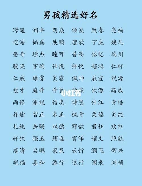 2020男孩帅气有涵养的名字 男孩名字库