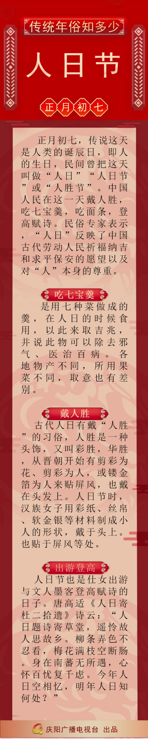 2020年正月初七是“人日”吗 阳历几月几日？ 2001正月初七是几月几日