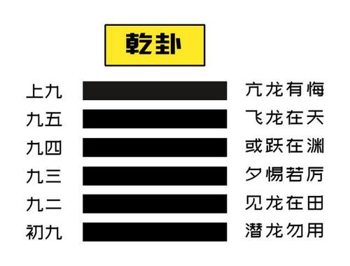 乾卦和坤卦卦、爻辞解读 乾卦爻辞详解