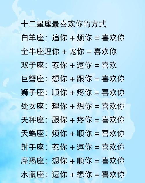 测测哪个星座男成为你老公,测什么样的老公适合你 十二星座的真正性格