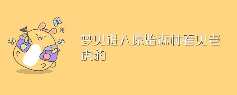 梦见虎豹怎么回事 梦见虎豹有什么预兆 梦到虎豹