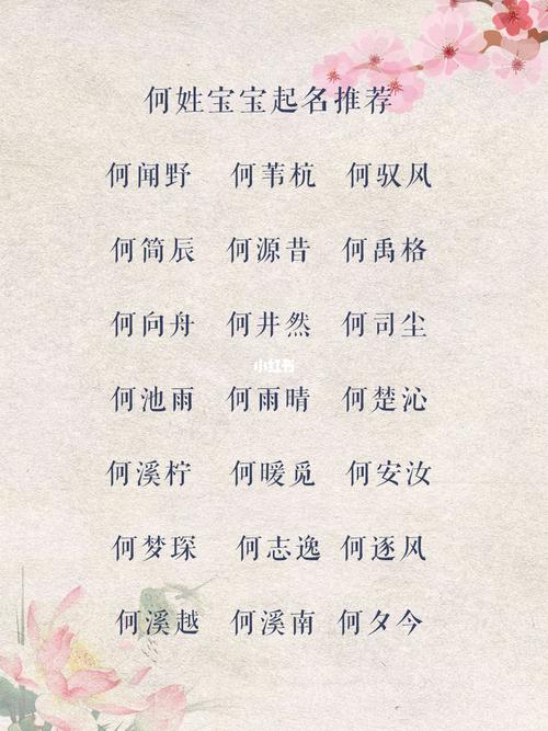 2020年过年出生的宝宝取名 满分好名字起名推荐 何姓满分名字