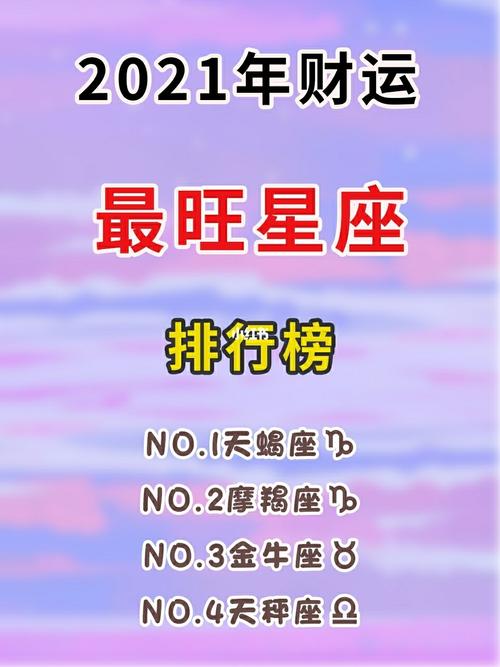 2020年下半年财运最好的星座 2021星座运势最好排名