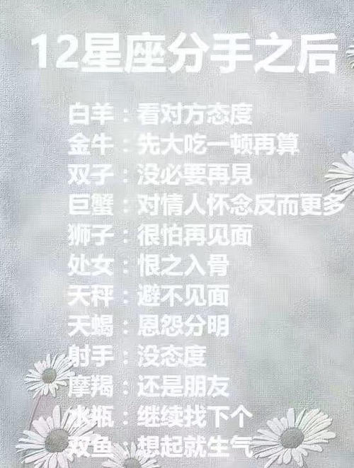 处女座想分手时有什么前兆？ 天秤座分手后的表现