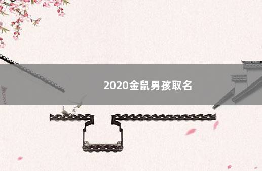 2020金鼠男孩取名