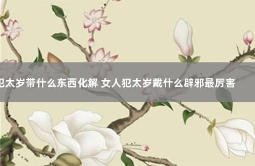 犯太岁带什么东西化解 女人犯太岁戴什么辟邪最厉害