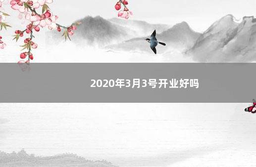 2020年3月3号开业好吗