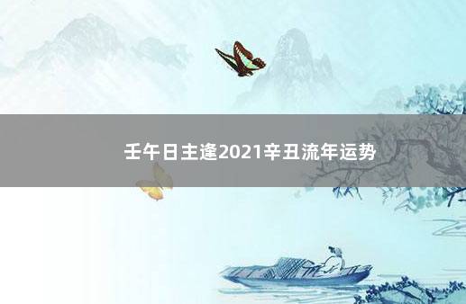 壬午日主逢2021辛丑流年运势