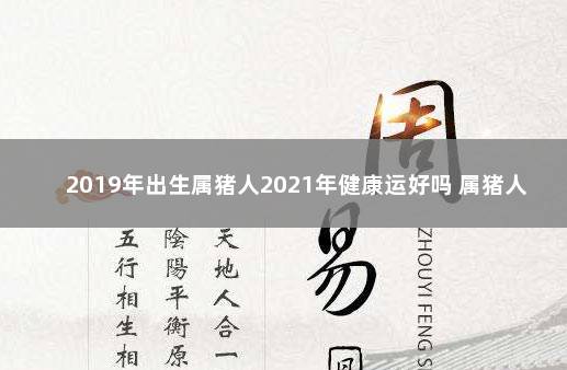 2019年出生属猪人2021年健康运好吗 属猪人2021年健康运势