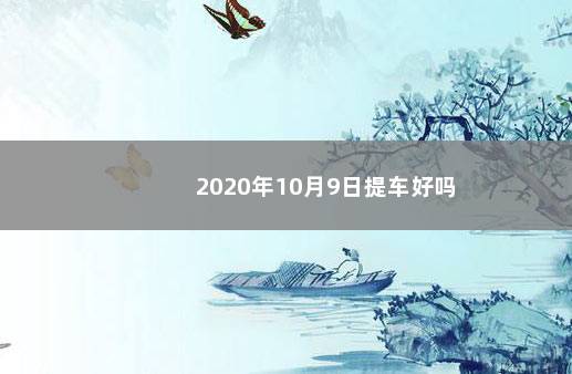 2020年10月9日提车好吗