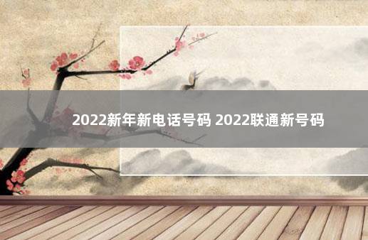 2022新年新电话号码 2022联通新号码