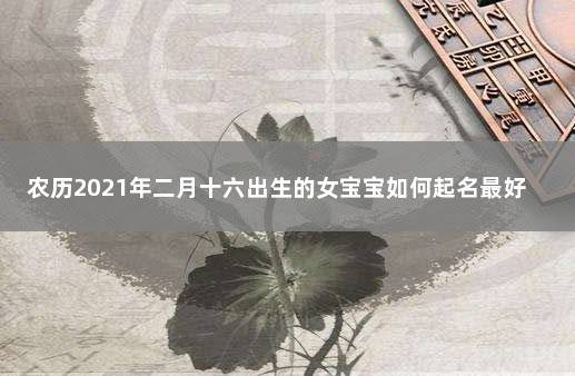 农历2021年二月十六出生的女宝宝如何起名最好 2021年日历带农历黄历