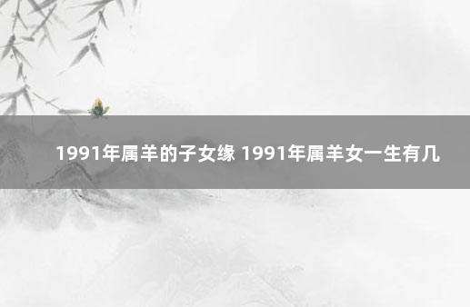 1991年属羊的子女缘 1991年属羊女一生有几次婚姻