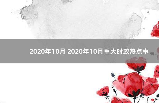 2020年10月 2020年10月重大时政热点事件