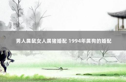 男人属鼠女人属猪婚配 1994年属狗的婚配