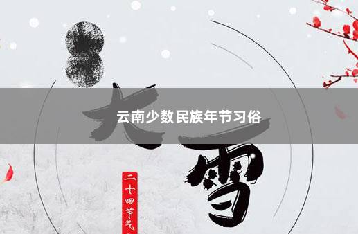 云南少数民族年节习俗