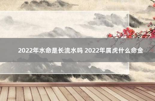 2022年水命是长流水吗 2022年属虎什么命金木水火土