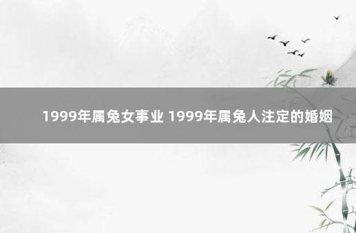 1999年属兔女事业 1999年属兔人注定的婚姻