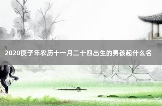 2020庚子年农历十一月二十四出生的男孩起什么名字寓意好 今年农历十一月出生的宝宝怎么取名