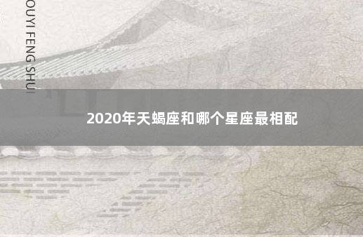 2020年天蝎座和哪个星座最相配