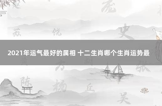 2021年运气最好的属相 十二生肖哪个生肖运势最好