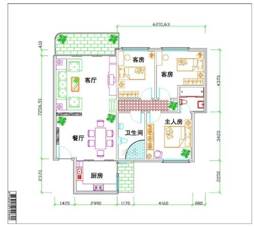 2018年家居风水布局 2019九宫飞星图