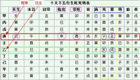 八字通根表图片